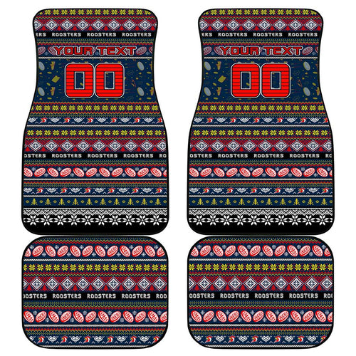 Roosters Rugby Xmas Car Mats Australia NRL Mascot