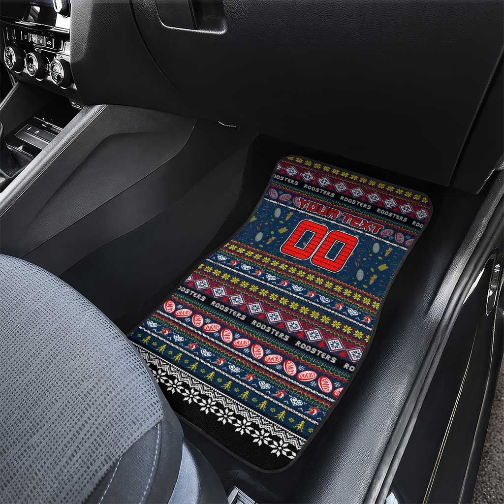 Roosters Rugby Xmas Car Mats Australia NRL Mascot