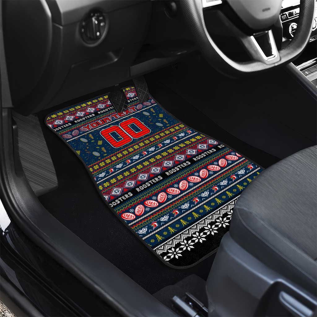 Roosters Rugby Xmas Car Mats Australia NRL Mascot
