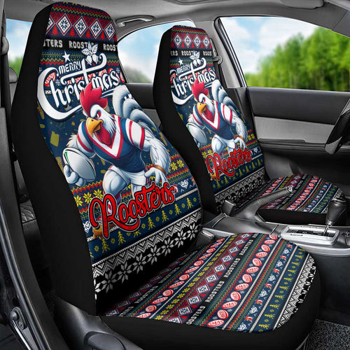 Roosters Rugby Xmas Car Seat Cover Australia NRL Mascot