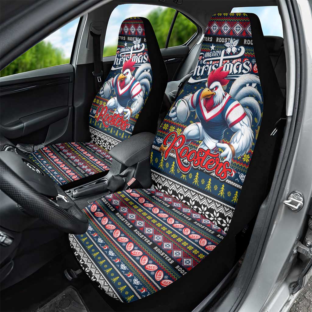 Roosters Rugby Xmas Car Seat Cover Australia NRL Mascot