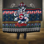 Roosters Rugby Xmas Hooded Blanket Australia NRL Mascot