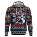 Personalized Roosters Rugby Xmas Hoodie Australia NRL Mascot
