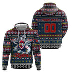Personalized Roosters Rugby Xmas Hoodie Australia NRL Mascot