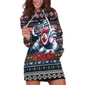 Personalized Roosters Rugby Xmas Hoodie Dress Australia NRL Mascot