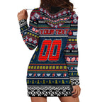 Personalized Roosters Rugby Xmas Hoodie Dress Australia NRL Mascot