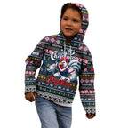 Personalized Roosters Rugby Xmas Kid Hoodie Australia NRL Mascot
