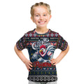 Personalized Roosters Rugby Xmas Kid T Shirt Australia NRL Mascot