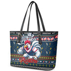 Roosters Rugby Xmas Leather Tote Bag Australia NRL Mascot