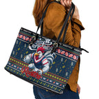 Roosters Rugby Xmas Leather Tote Bag Australia NRL Mascot