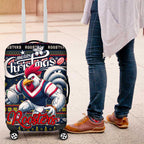 Roosters Rugby Xmas Luggage Cover Australia NRL Mascot