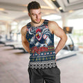 Personalized Roosters Rugby Xmas Men Tank Top Australia NRL Mascot