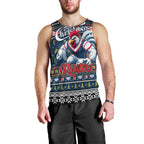 Personalized Roosters Rugby Xmas Men Tank Top Australia NRL Mascot