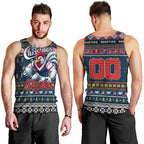 Personalized Roosters Rugby Xmas Men Tank Top Australia NRL Mascot
