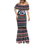 Personalized Roosters Rugby Xmas Mermaid Dress Australia NRL Mascot