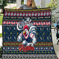 Roosters Rugby Xmas Quilt Australia NRL Mascot