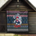 Roosters Rugby Xmas Quilt Australia NRL Mascot