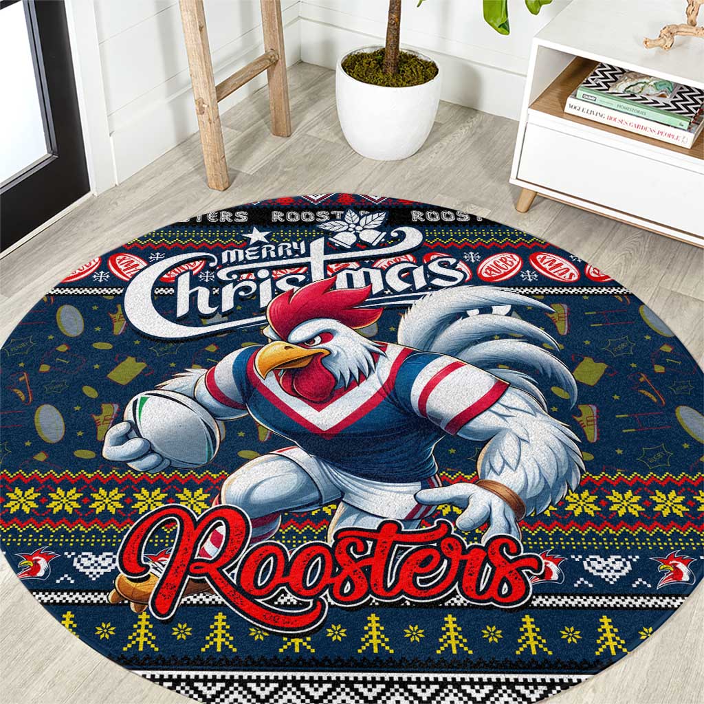 Roosters Rugby Xmas Round Carpet Australia NRL Mascot