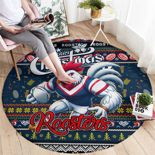 Roosters Rugby Xmas Round Carpet Australia NRL Mascot