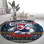 Roosters Rugby Xmas Round Carpet Australia NRL Mascot