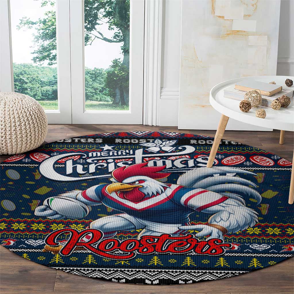 Roosters Rugby Xmas Round Carpet Australia NRL Mascot
