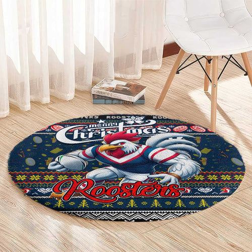 Roosters Rugby Xmas Round Carpet Australia NRL Mascot