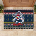 Roosters Rugby Xmas Rubber Doormat Australia NRL Mascot