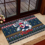 Roosters Rugby Xmas Rubber Doormat Australia NRL Mascot