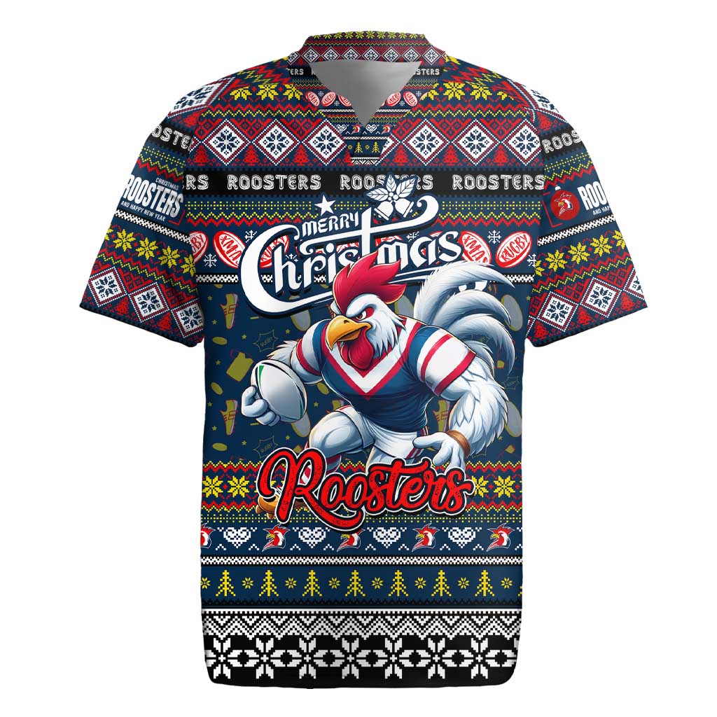 Personalized Roosters Rugby Xmas Rugby Jersey Australia NRL Mascot