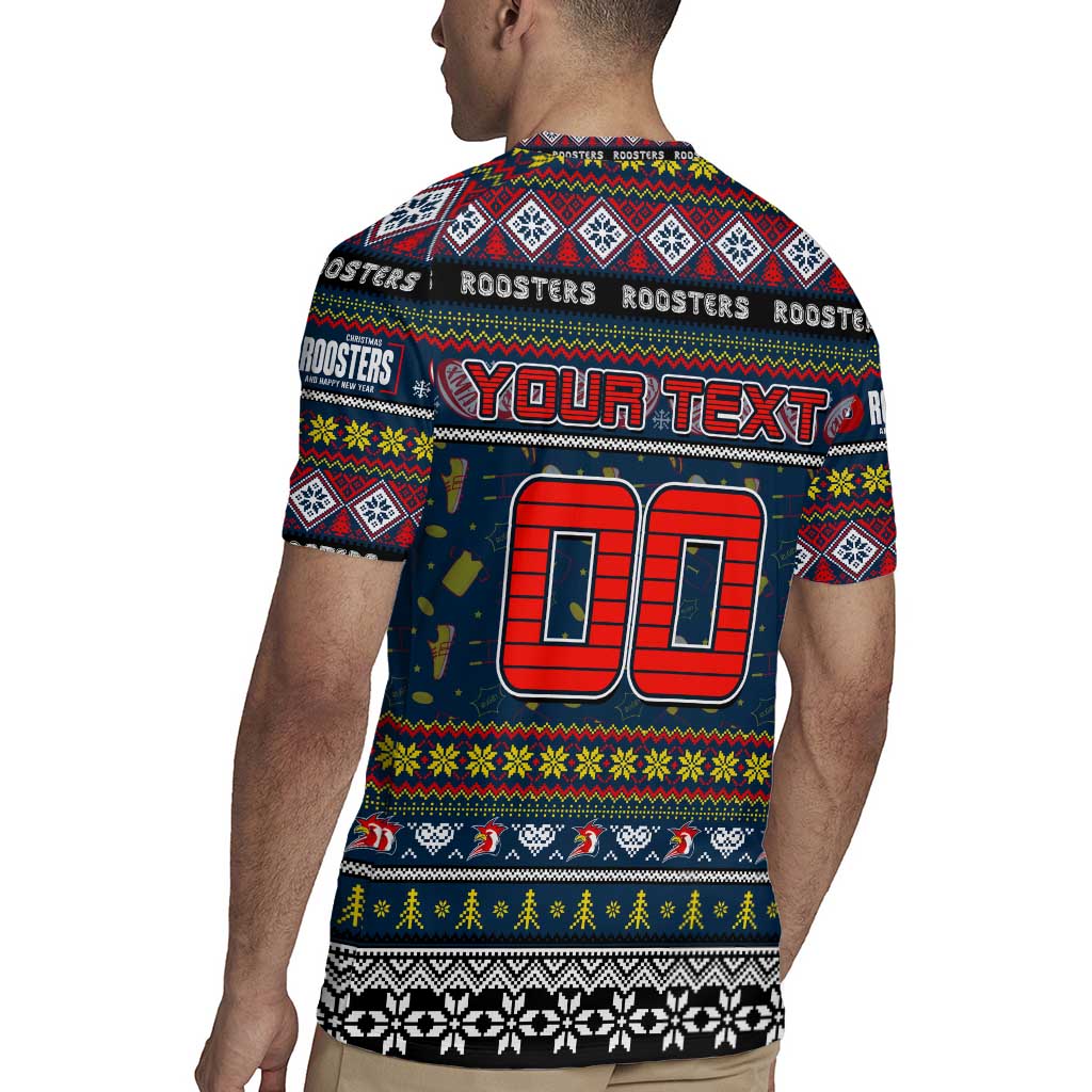 Personalized Roosters Rugby Xmas Rugby Jersey Australia NRL Mascot