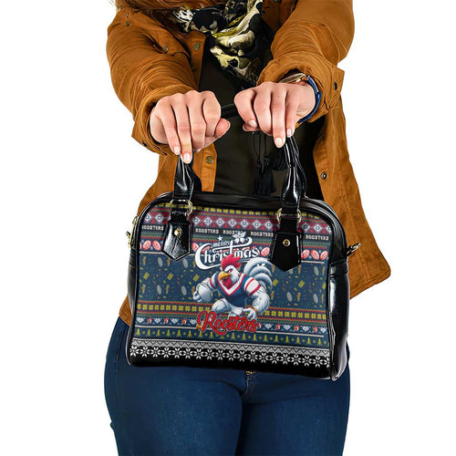 Roosters Rugby Xmas Shoulder Handbag Australia NRL Mascot