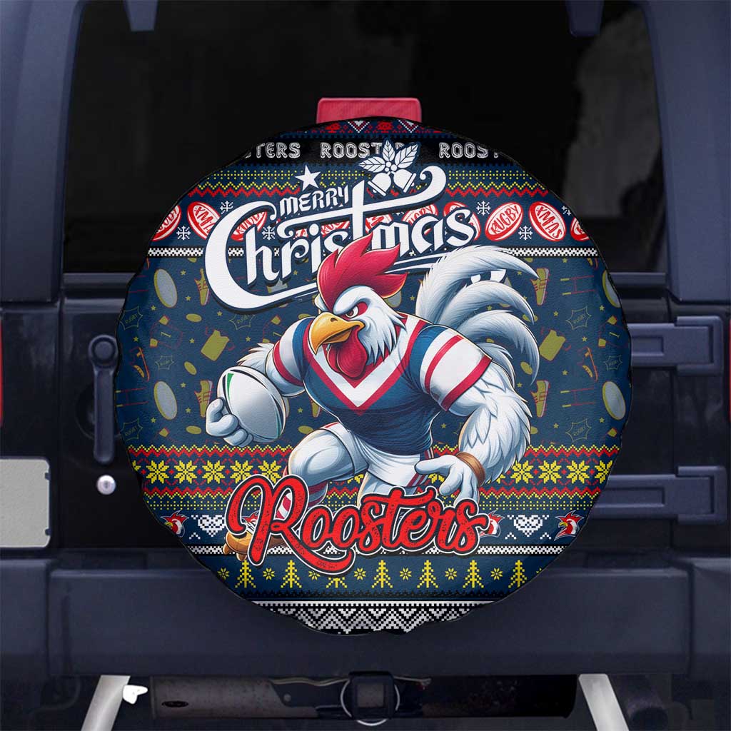 Roosters Rugby Xmas Spare Tire Cover Australia NRL Mascot