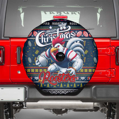 Roosters Rugby Xmas Spare Tire Cover Australia NRL Mascot