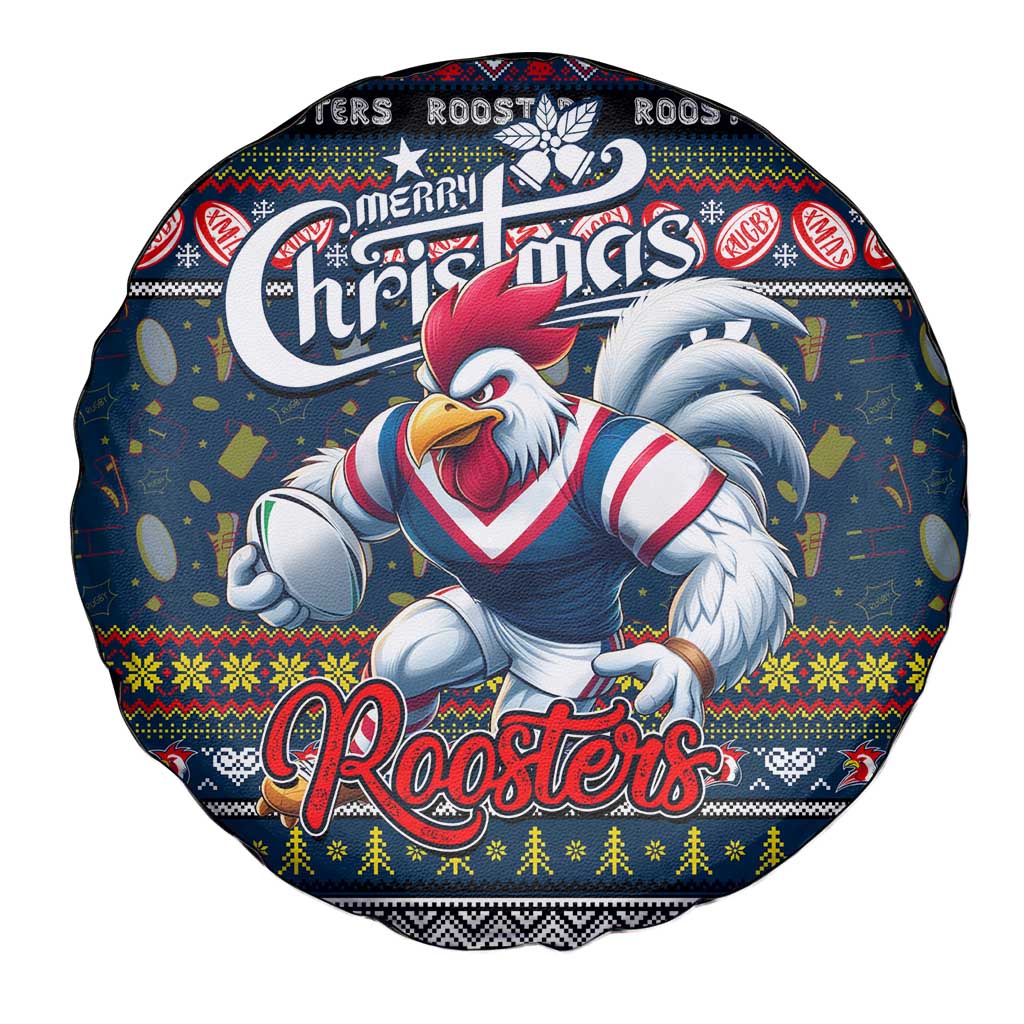 Roosters Rugby Xmas Spare Tire Cover Australia NRL Mascot