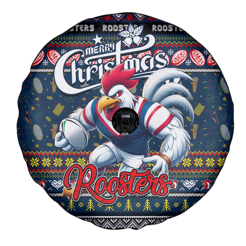 Roosters Rugby Xmas Spare Tire Cover Australia NRL Mascot