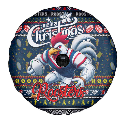 Roosters Rugby Xmas Spare Tire Cover Australia NRL Mascot