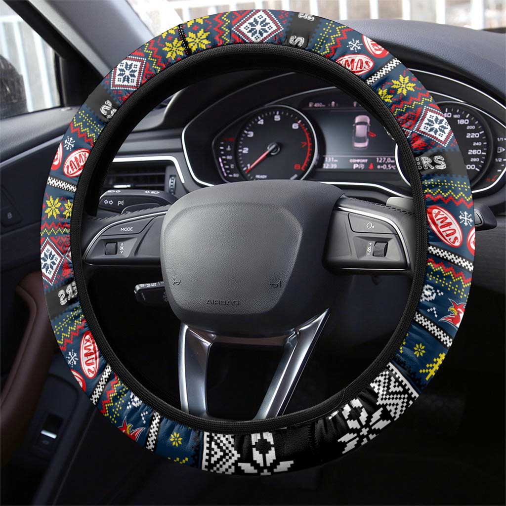 Roosters Rugby Xmas Steering Wheel Cover Australia NRL Mascot