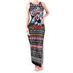 Personalized Roosters Rugby Xmas Tank Maxi Dress Australia NRL Mascot