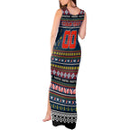 Personalized Roosters Rugby Xmas Tank Maxi Dress Australia NRL Mascot