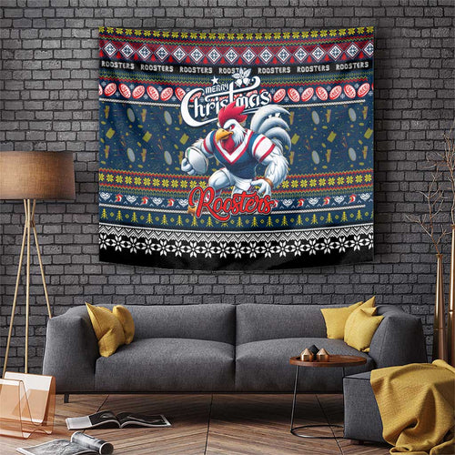Roosters Rugby Xmas Tapestry Australia NRL Mascot