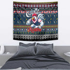 Roosters Rugby Xmas Tapestry Australia NRL Mascot