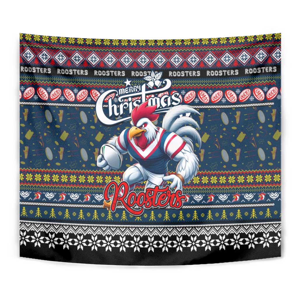 Roosters Rugby Xmas Tapestry Australia NRL Mascot
