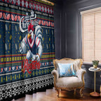 Roosters Rugby Xmas Window Curtain Australia NRL Mascot