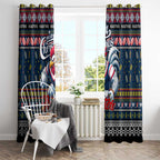 Roosters Rugby Xmas Window Curtain Australia NRL Mascot