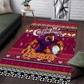 Broncos Rugby Xmas Area Rug Australia NRL Mascot