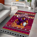 Broncos Rugby Xmas Area Rug Australia NRL Mascot