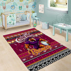 Broncos Rugby Xmas Area Rug Australia NRL Mascot