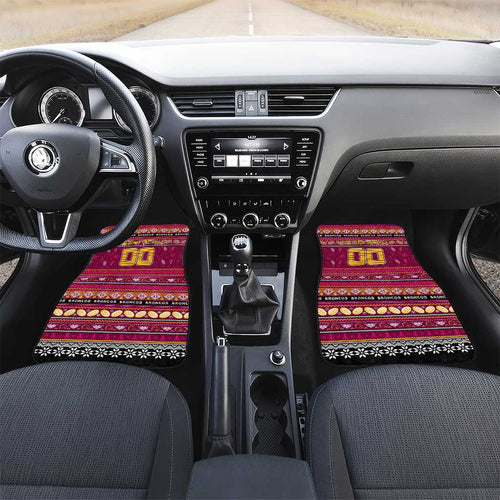 Broncos Rugby Xmas Car Mats Australia NRL Mascot