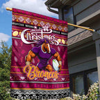 Broncos Rugby Xmas Garden Flag Australia NRL Mascot
