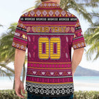 Personalized Broncos Rugby Xmas Hawaiian Shirt Australia NRL Mascot